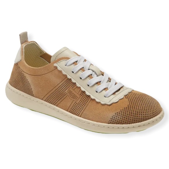 On Foot 14001 Sneaker perforated leather Spain tan women's size 9 cushioned shoe - Picture 10 of 10